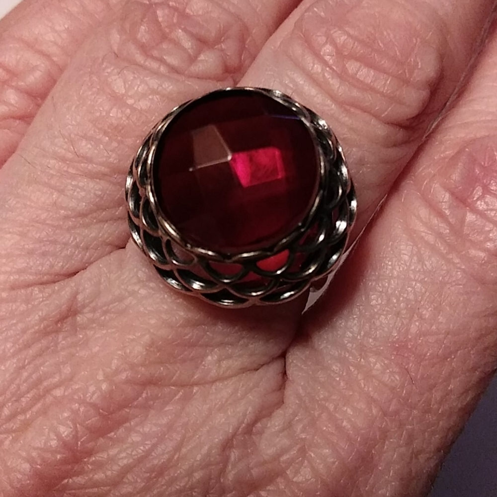 Cherry Amber 925 Ring